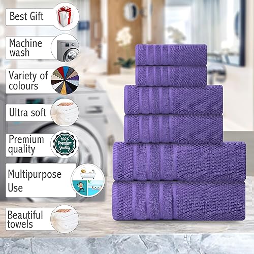 Vista 283 de Toalla de baño Parent 2-Morado