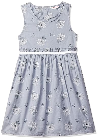 Amazon Brand - Jam & Honey Girls Cotton Skater Knee-Length Dress