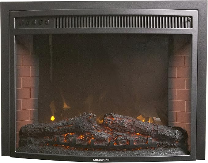Greystone F2625 26" Curved Electrical Fireplace (with LED