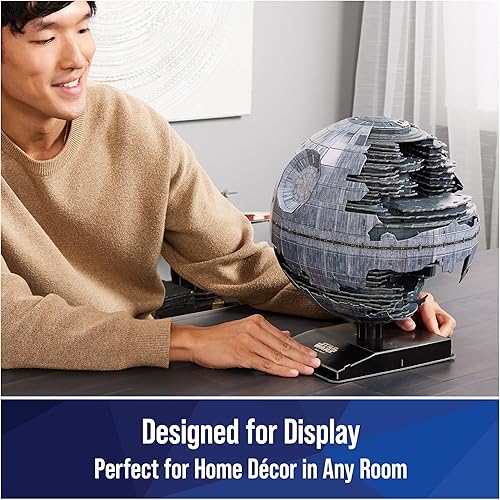 Miniatura 5 de 4D Build Star Wars Deluxe Death Star II - Kit de modelo 3D de cartulina de Star Wars, regalos de Star Wars, decoración de escritorio para fanáticos