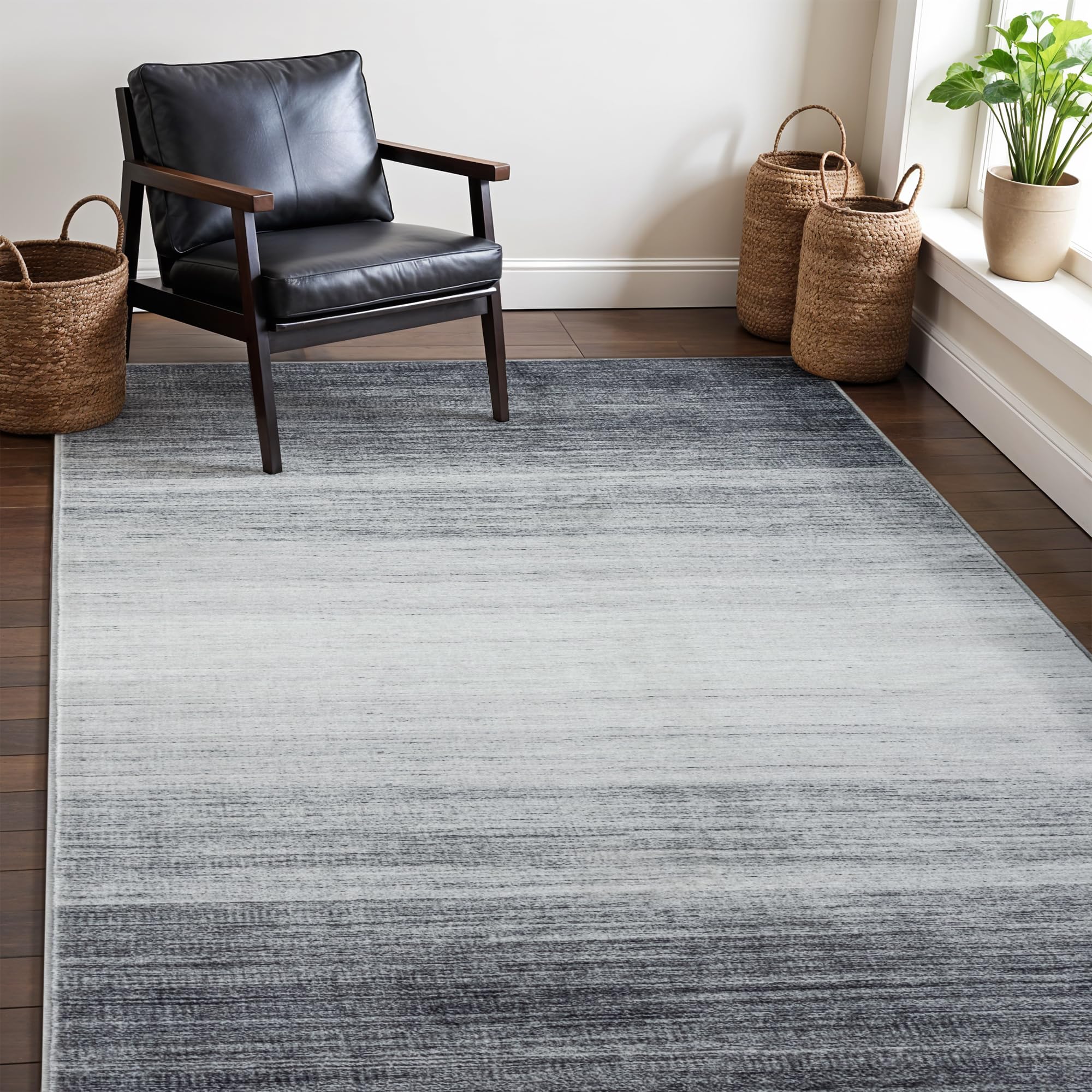 Carvapet 6x4 Grey Gradient Rug