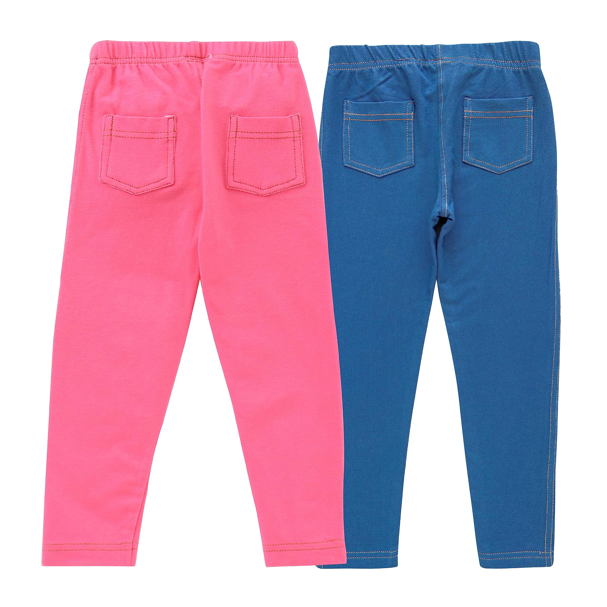 Jus Cubs Girls Cotton Blend Jegging Multicolor-1 (Pack of 2) - Image 2 thumbnail