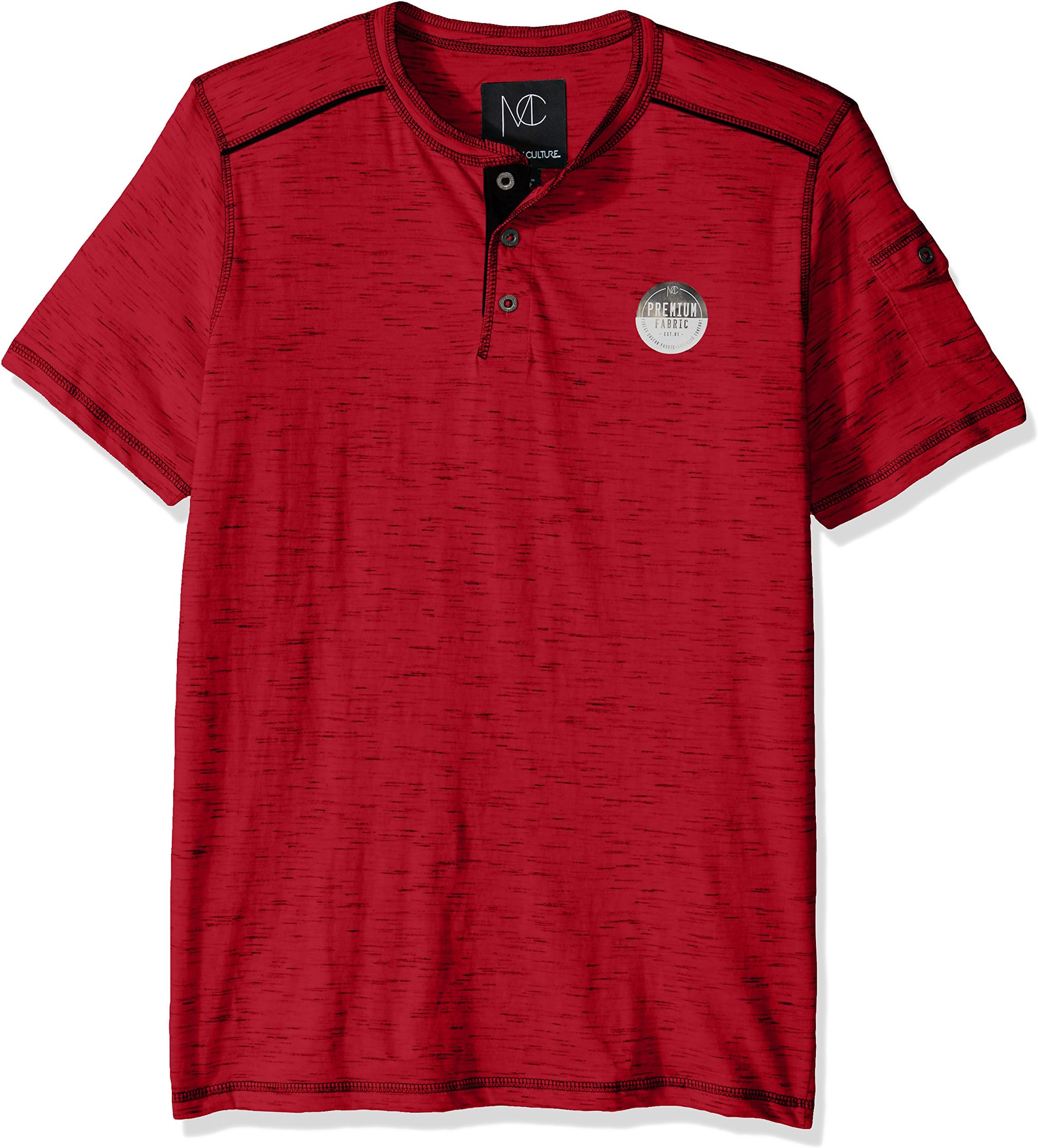 Modern Culture Men's Short Sleeve Henley Shirt