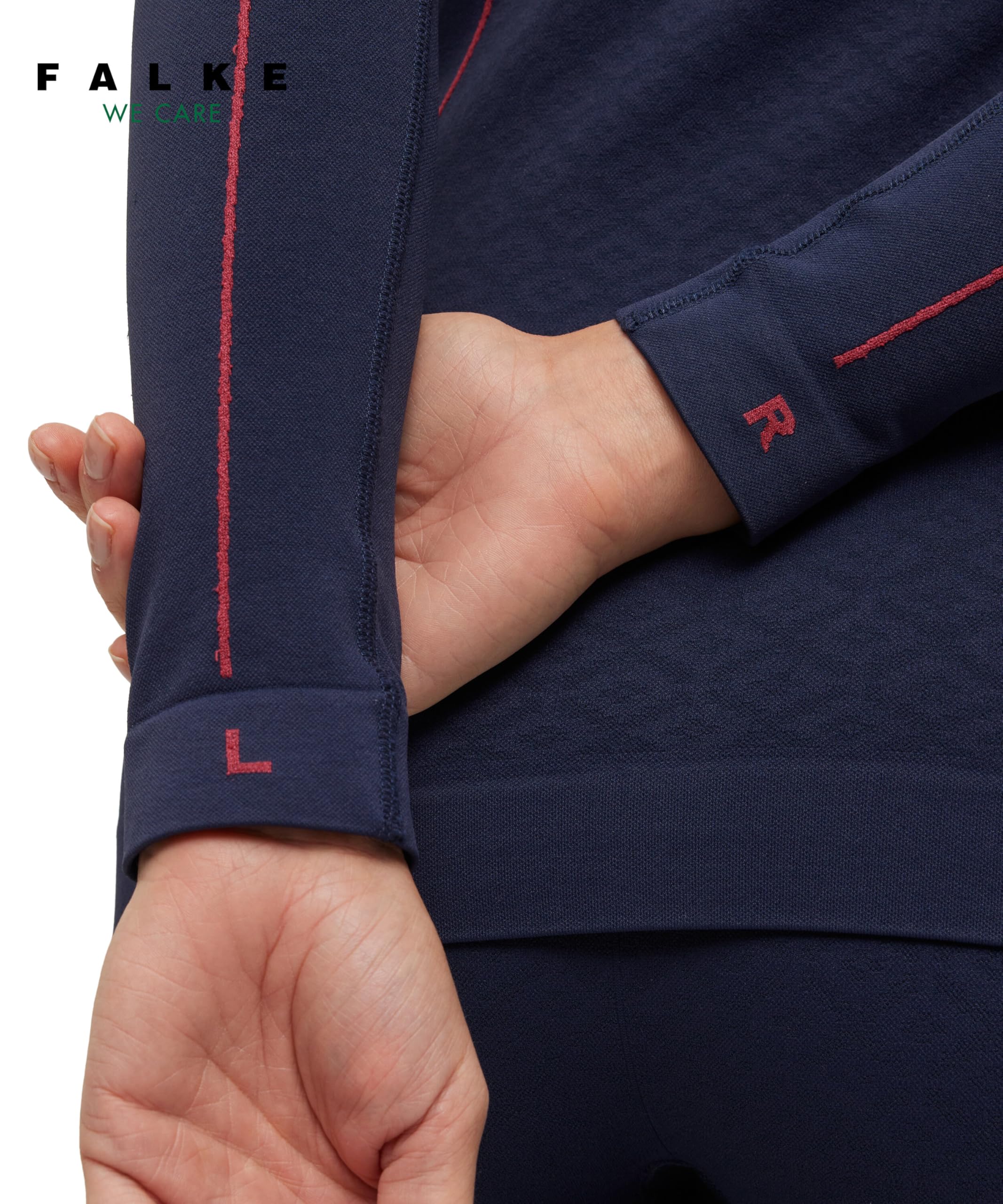 FALKE Women's Maximum Warm Base Layer Top, Blue (Space Blue 6116), S