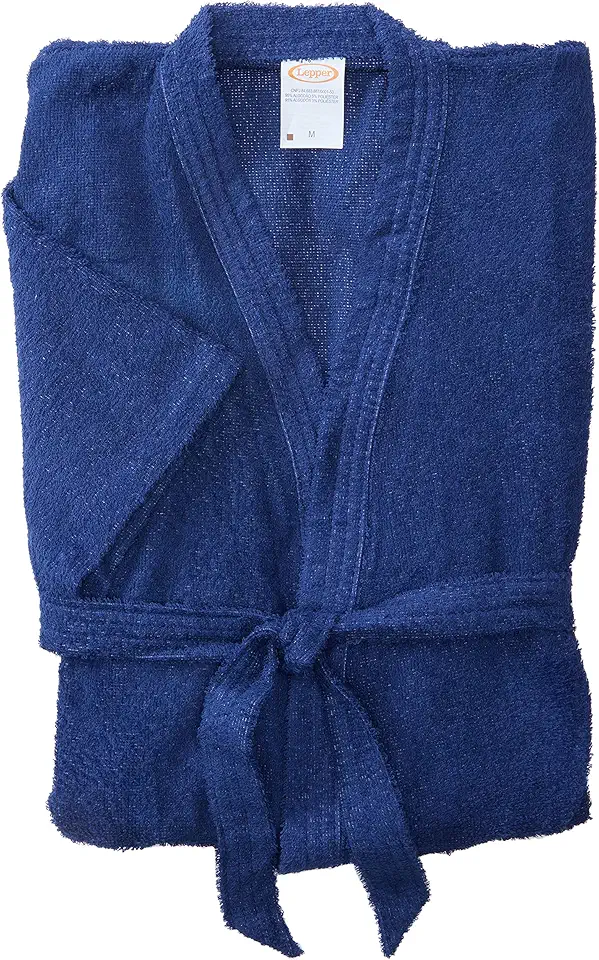 Roupão Felpudo Lepper Malibú Marinho Médio Pacote de 1 Algodão Tradicional