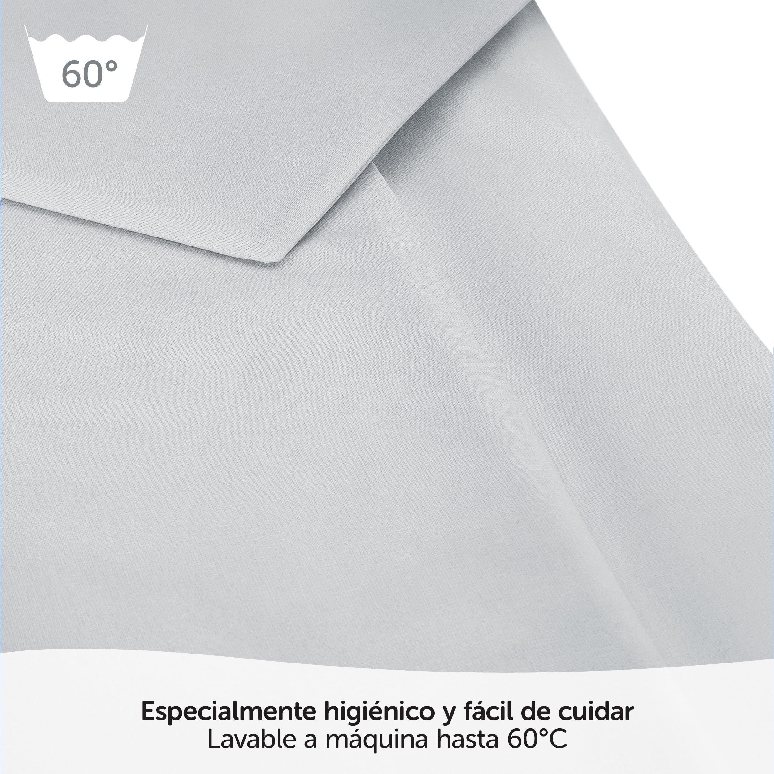 MAKIAN Juego Nórdico Cuna 2 Piezas 100x135 cm 40x60 cm | Ropa de Cama para Bebé 100% Algodón Transpirable Ideal para Recién Nacidos y Pieles Sensibles | Certificado Oeko-Tex - Gris