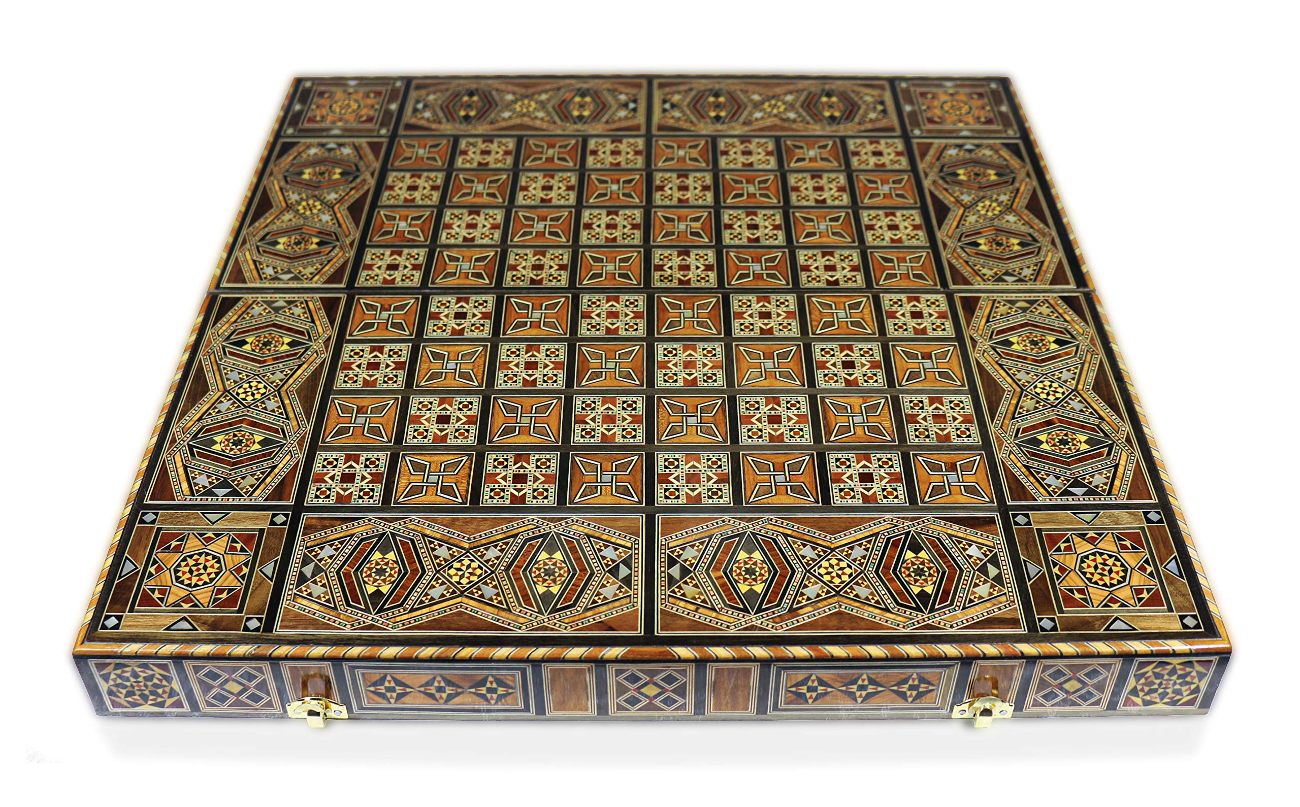 Elessar Vassoio in legno da 51,5 x 51,5 cm, con 30 mattoncini in legno