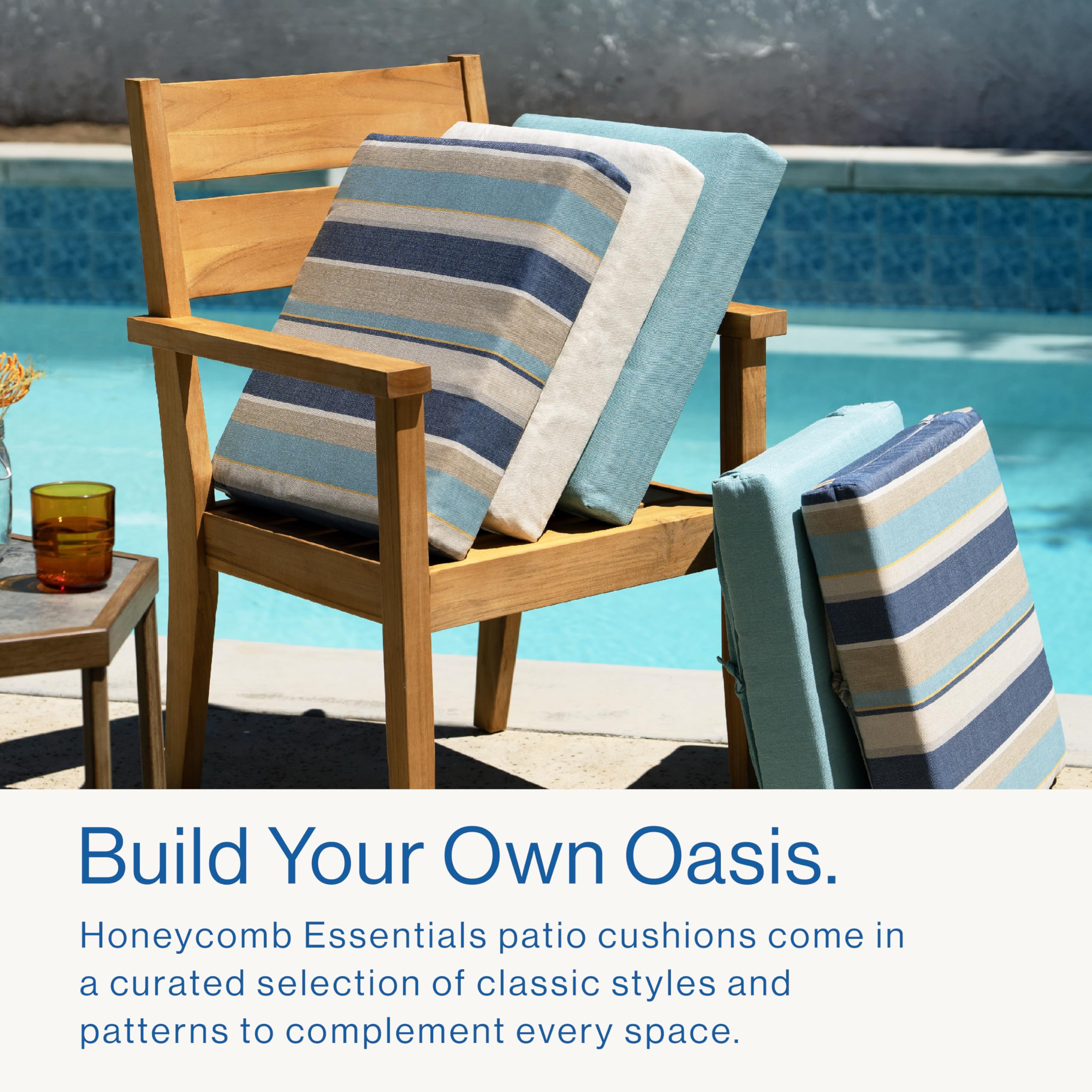 Outdoor-Sitzkissen Set | 61x61 Cm Tief | Medina Medallion Design | Wetterfest & Bequem