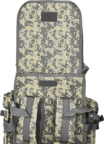Miniatura 3 de Silfrae Mochila táctica para rifles, bolsa de rifle largo Molle, mochila militar para senderismo, caza, camping