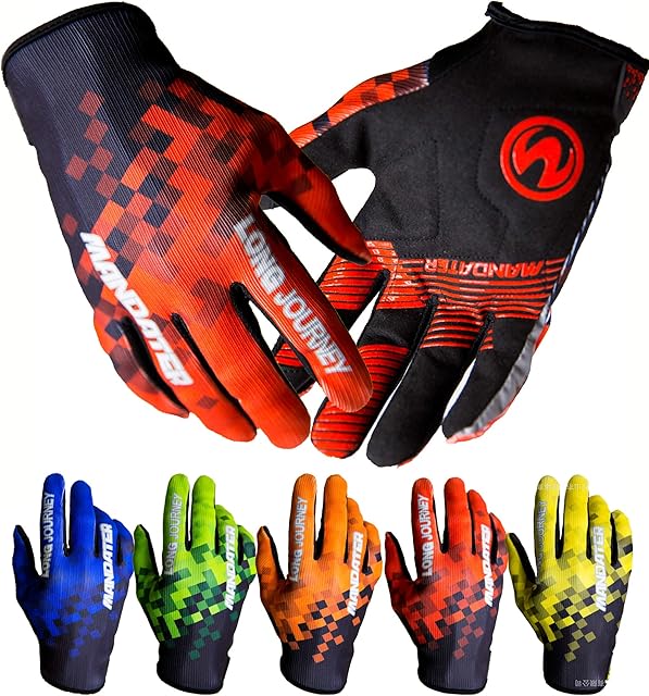 NQDTPBOR Cycling Gloves Full Finger Touch Screen Motorcycle/Mountain Road Bike Exercise Gloves Unisex All Finger Gloves Sun and Windproof