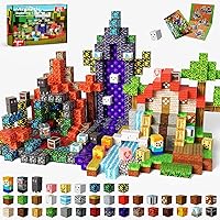Magnetopia 200PCS Magnetic Building Blocks for Kids 3-10 | STEM Montessori Toys, Safe Themed Stacking Cubes, Birthday Gifts Boys Girls