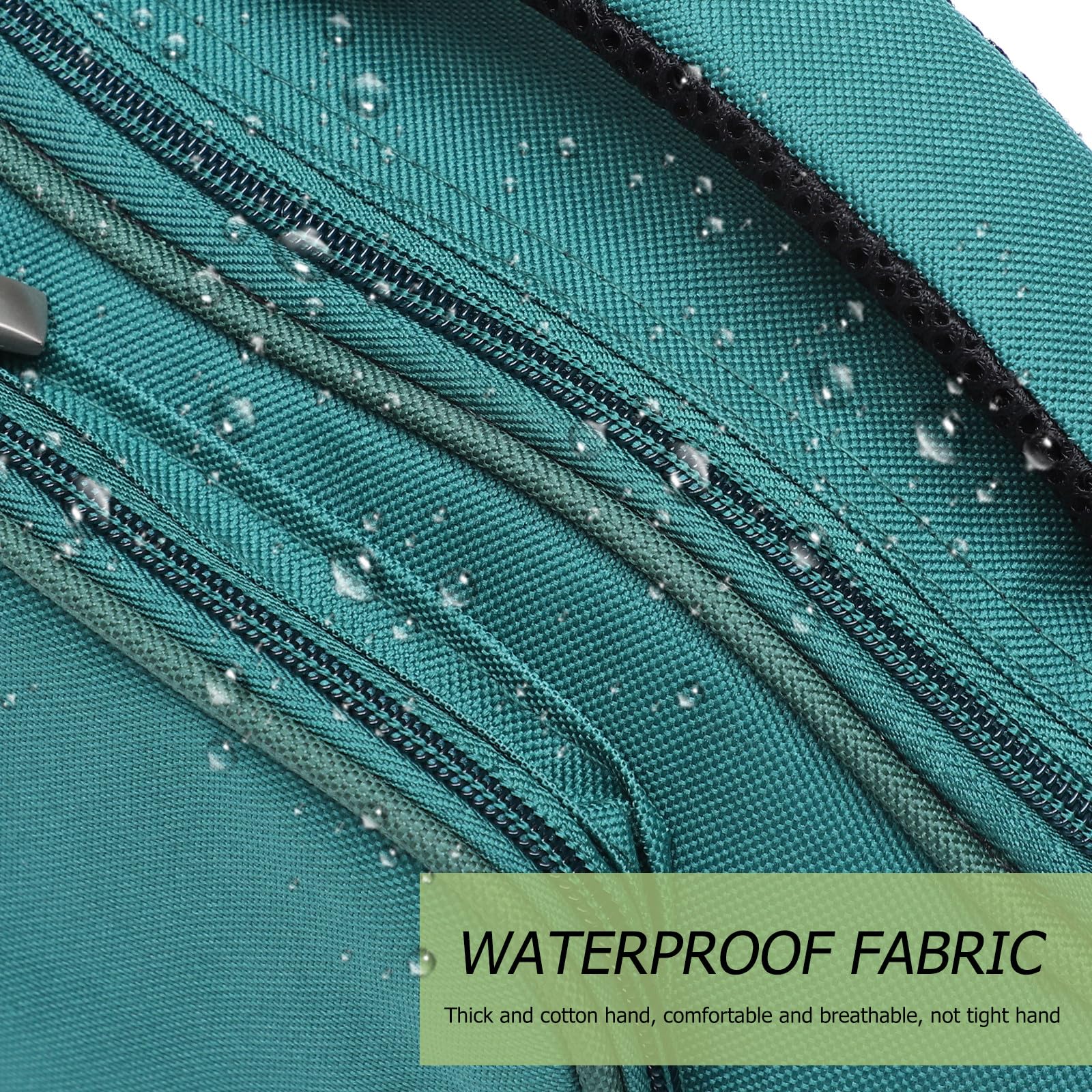 UKCOCO Borsa per Ukulele 26/27 Pollici Imbottita Oxford Verde, Custodia Portatile Leggera a 4 Corde Fodera Semplice, Accessorio Pratico e Adulti, per Trasporto e Protezione