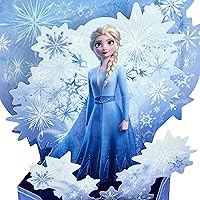 Vista 4 de Hallmark Paper Wonder Disney Princess Frozen - Tarjeta de cumpleaños desplegable (nacido para brillar)