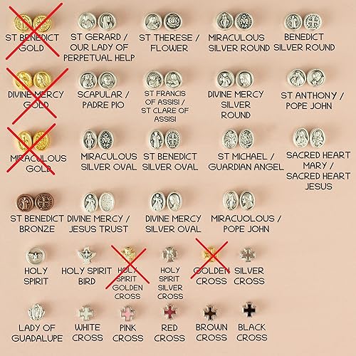 Miniatura 2 de Miraculous Virgin Mary Holy Mother Medals Lot 50, 100 200 Medal Pendant Charms Lot Catholic Rosary Chaplet Bracelet Necklace DIY Jewelry Supplies