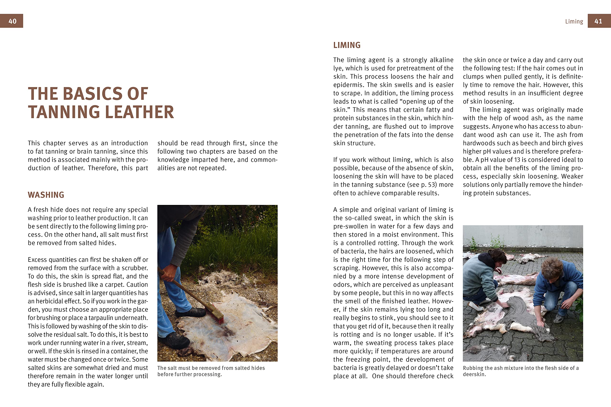 Natural Leather Tanning: Tanning With Fats & Smoke, Chemical-free Tanning, Preservation & Storage, Salting, Freezing & Drying, Plus 6 Step-bystep Leather Projects
