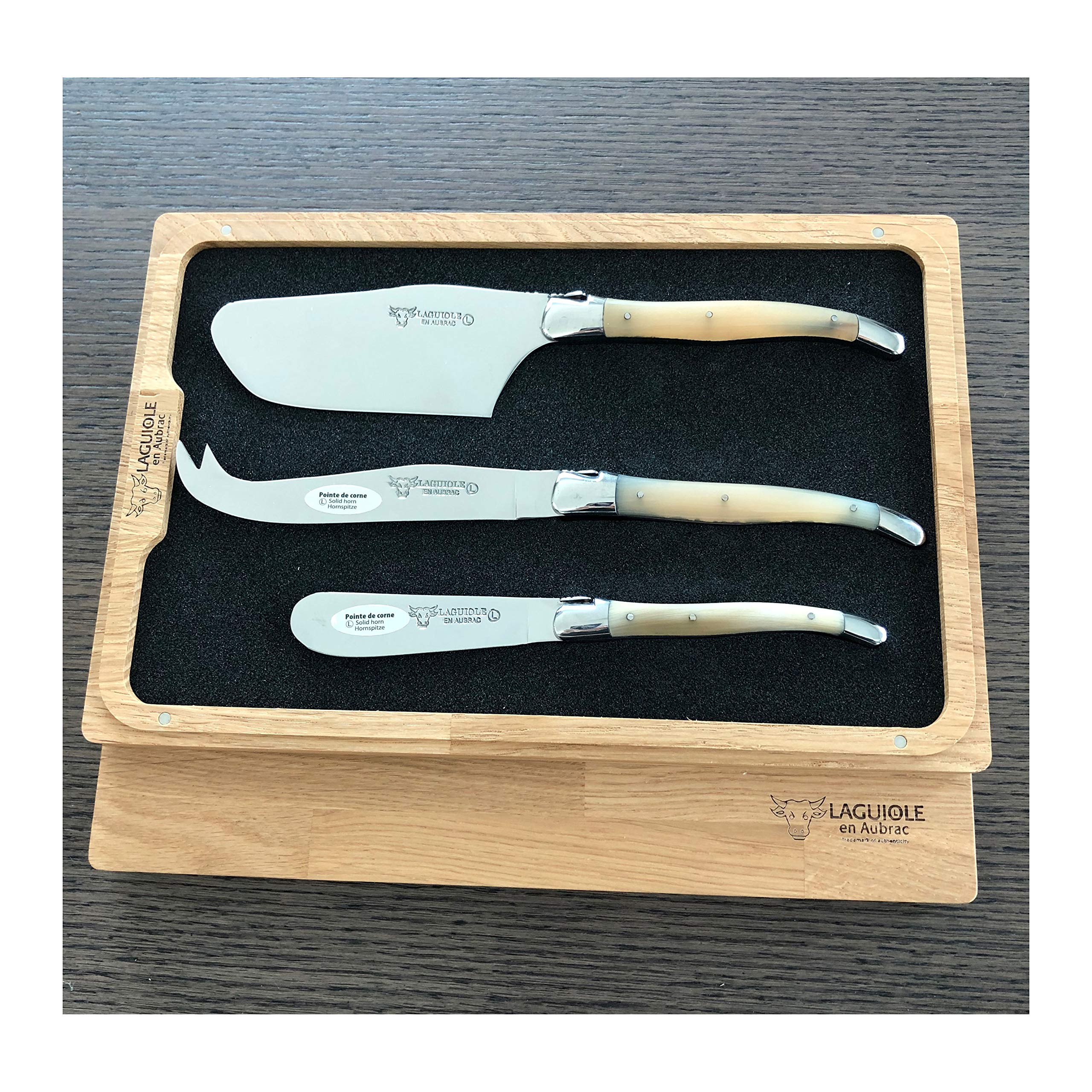 Buy Laguiole en Aubrac Luxury Fully 3Piece Cheese Set With
