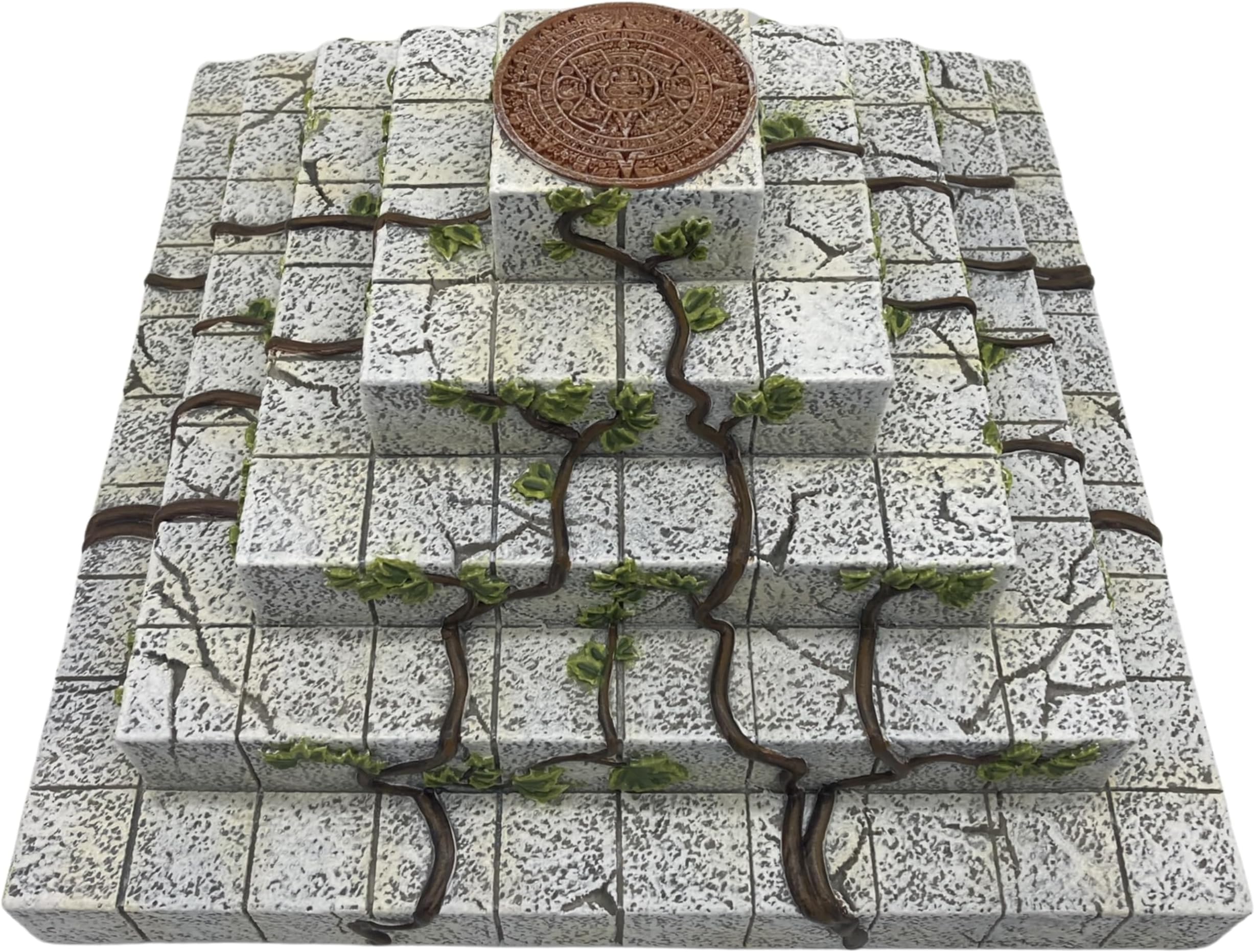 Ruined Pyramid Scenery - Tabletop Terrain for 28mm Fantasy Miniatures - Fully Painted with Amazing Detail - RPG DnD Model - Perfect for Role-Playing Games and Wargaming