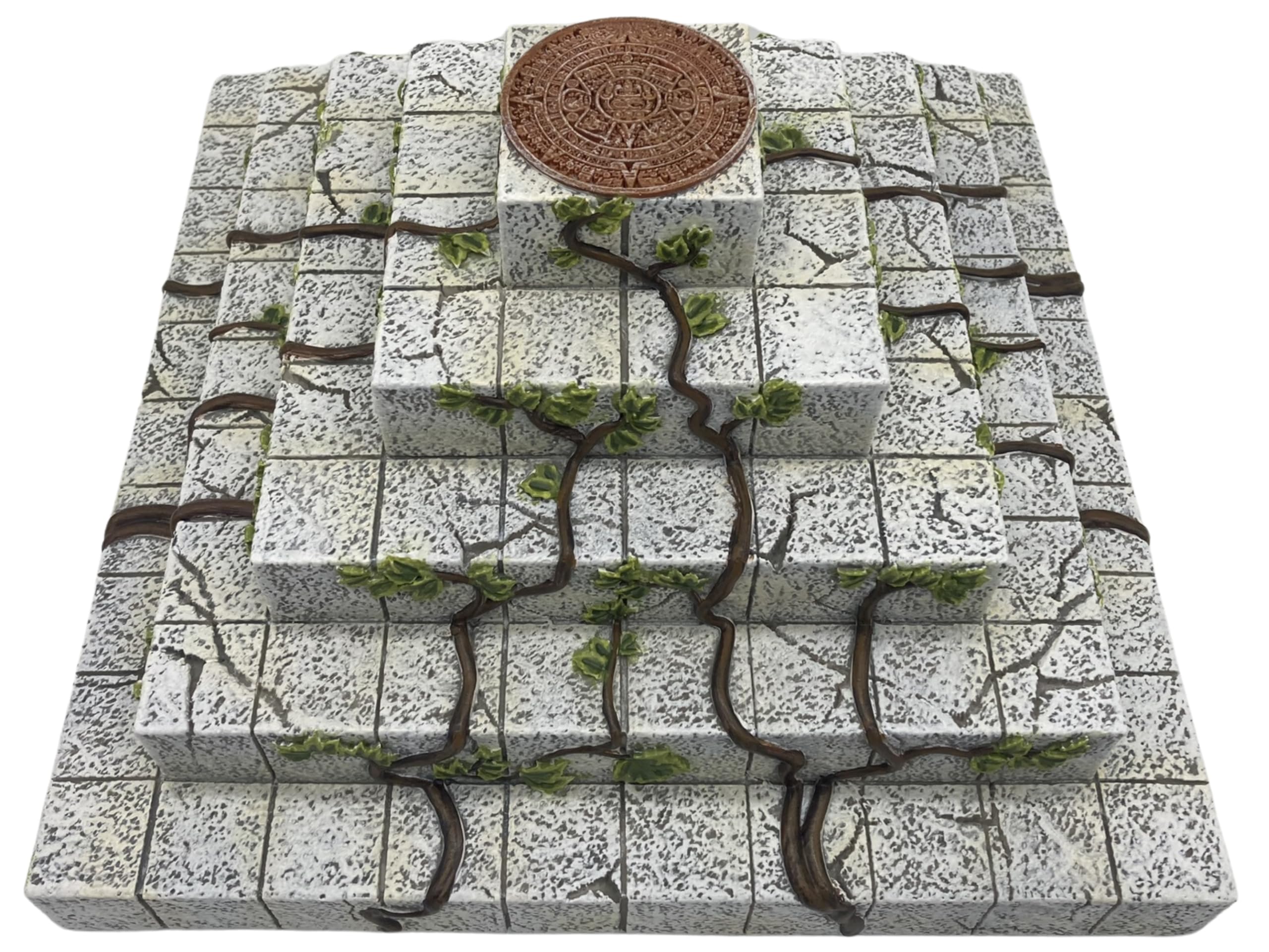 Grinning Gargoyle - Ruined Pyramid DnD Terrain for Miniatures - Tabletop Wargaming Scenery for 28mm Miniatures - Fully Painted with Amazing Detail - Perfect for Role-Playing Games - Wargaming Terrain