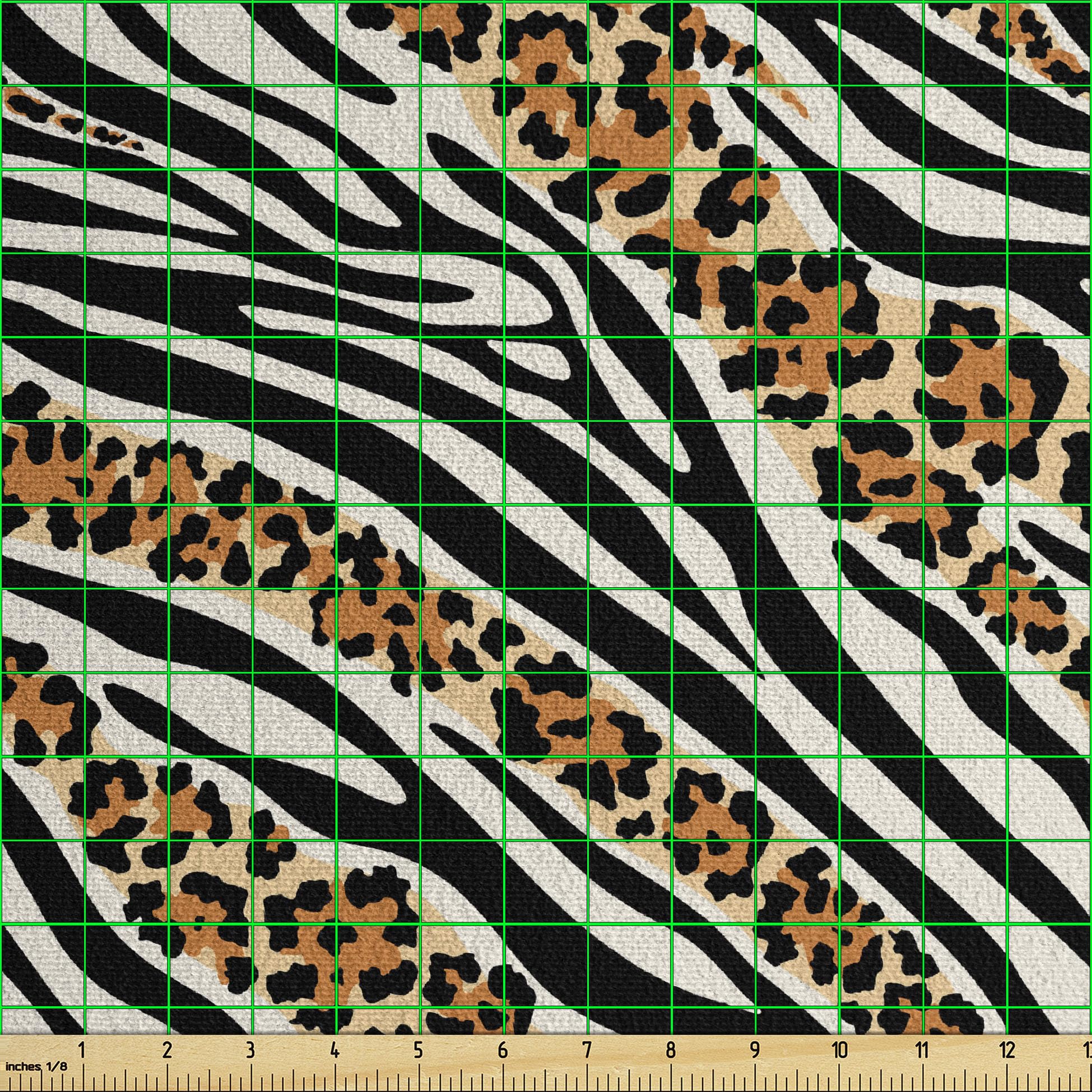 Amazon.com: Ambesonne Animal Print Faux Suede Fabric by The Yard