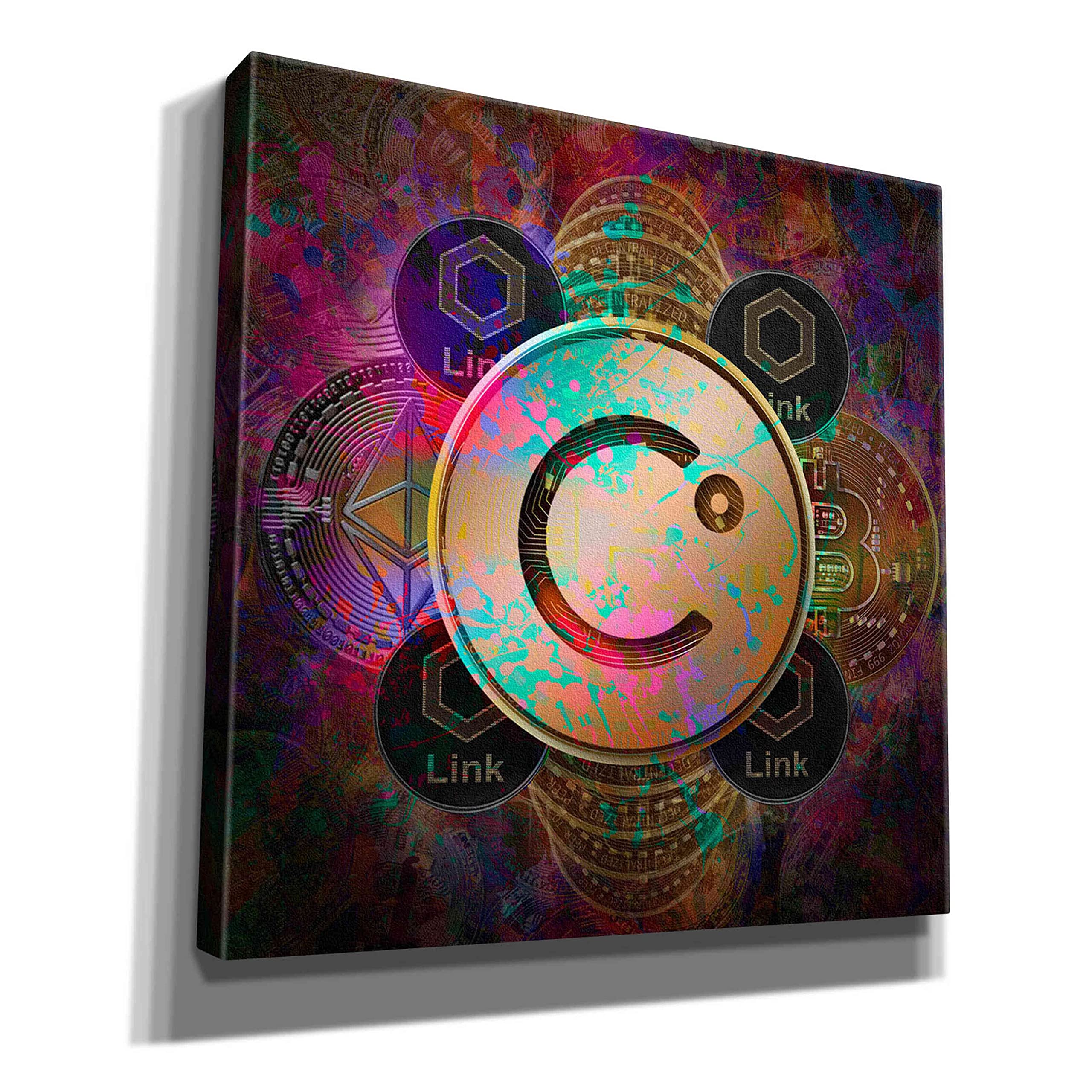 Epic Graffiti 'CEL Celsius Network Crypto Pyramid,' Canvas Wall Art, 12