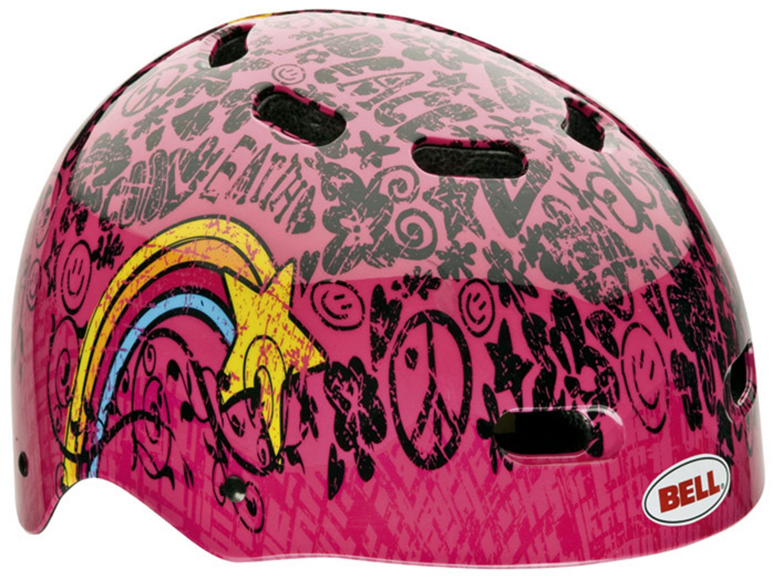 Bell Child Bike Candy Helmet (Pink Doodle)