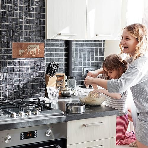 Miniatura 9 de Regalos para el día de la madre para mamá, letrero personalizado con nombres de niños, grabado, 4 colores, 11 x 5, regalos personalizados para el