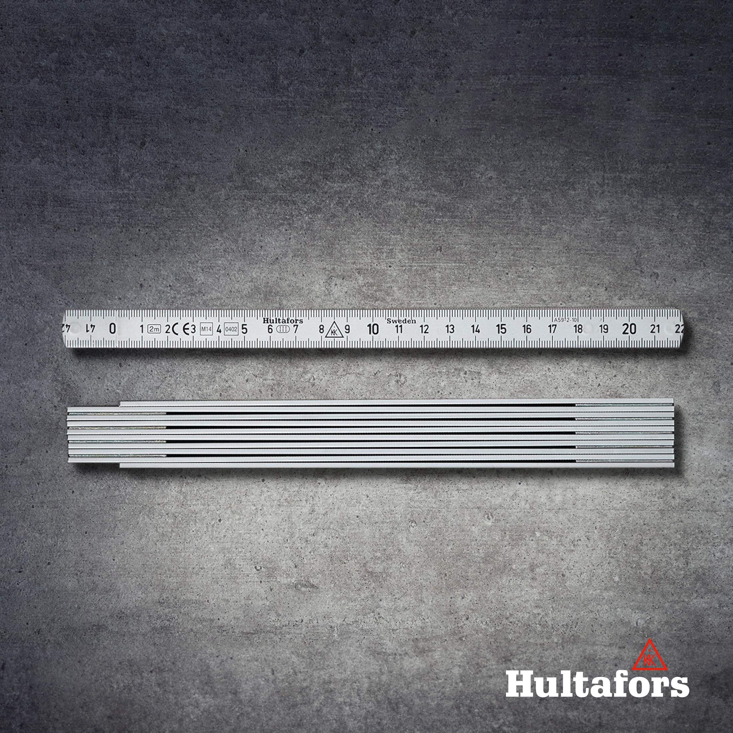 Hultafors, Metro pieghevole in alluminio A59 mm, 2 m, A59210, 150003