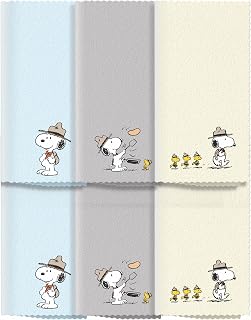 Microfiber Cloth & Glasses Wipes (6 Pack) Lens & Glasses Cleaning Cloth - Eye Glass Clean Cloths - Eyeglass Cleaning Cloths - Camera Lenses & Gadget Delicate Screens - Snoopy