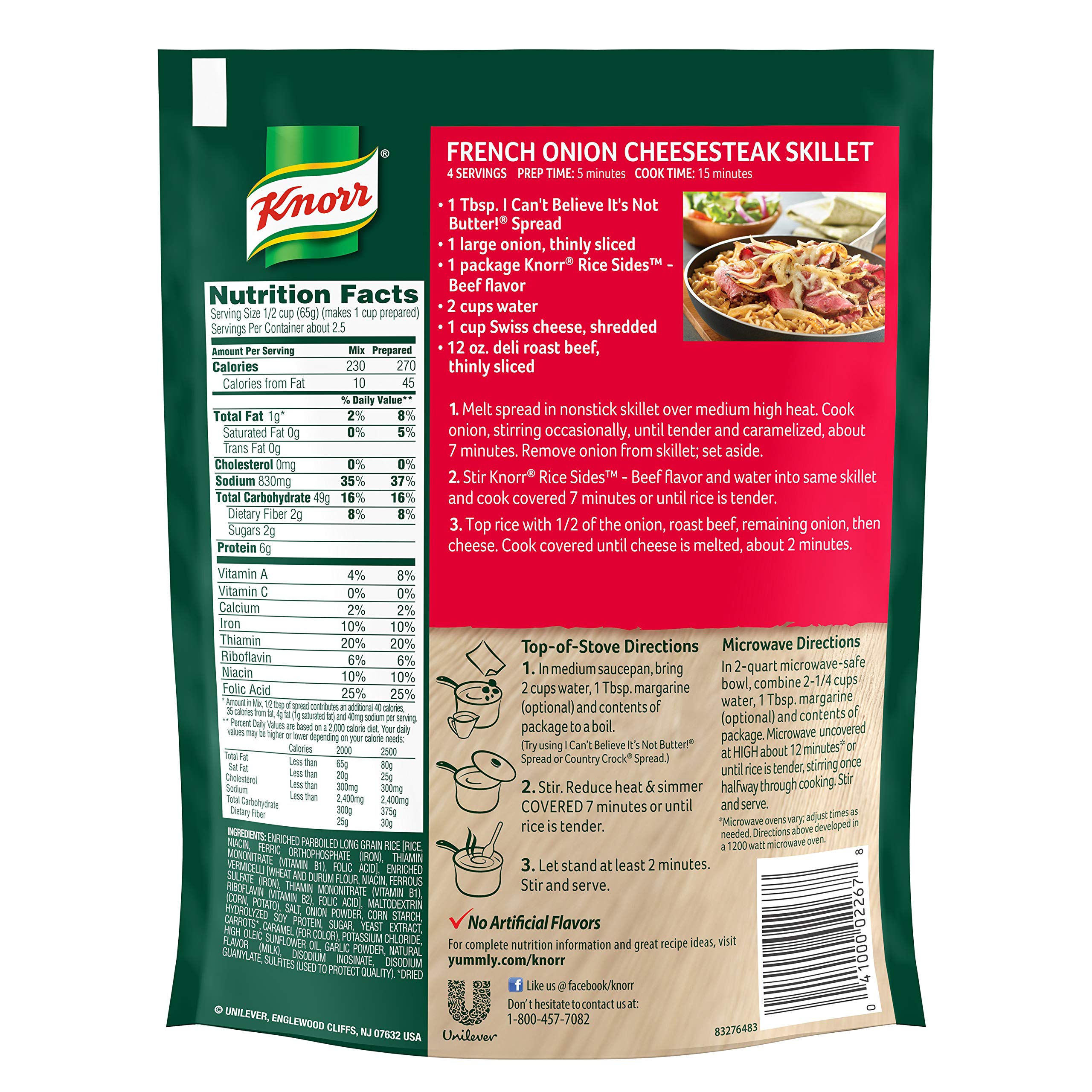 Buy Knorr Rice Sides Dish, Beef, 5.5 Oz (Pack of 12) Online at desertcart UAE
