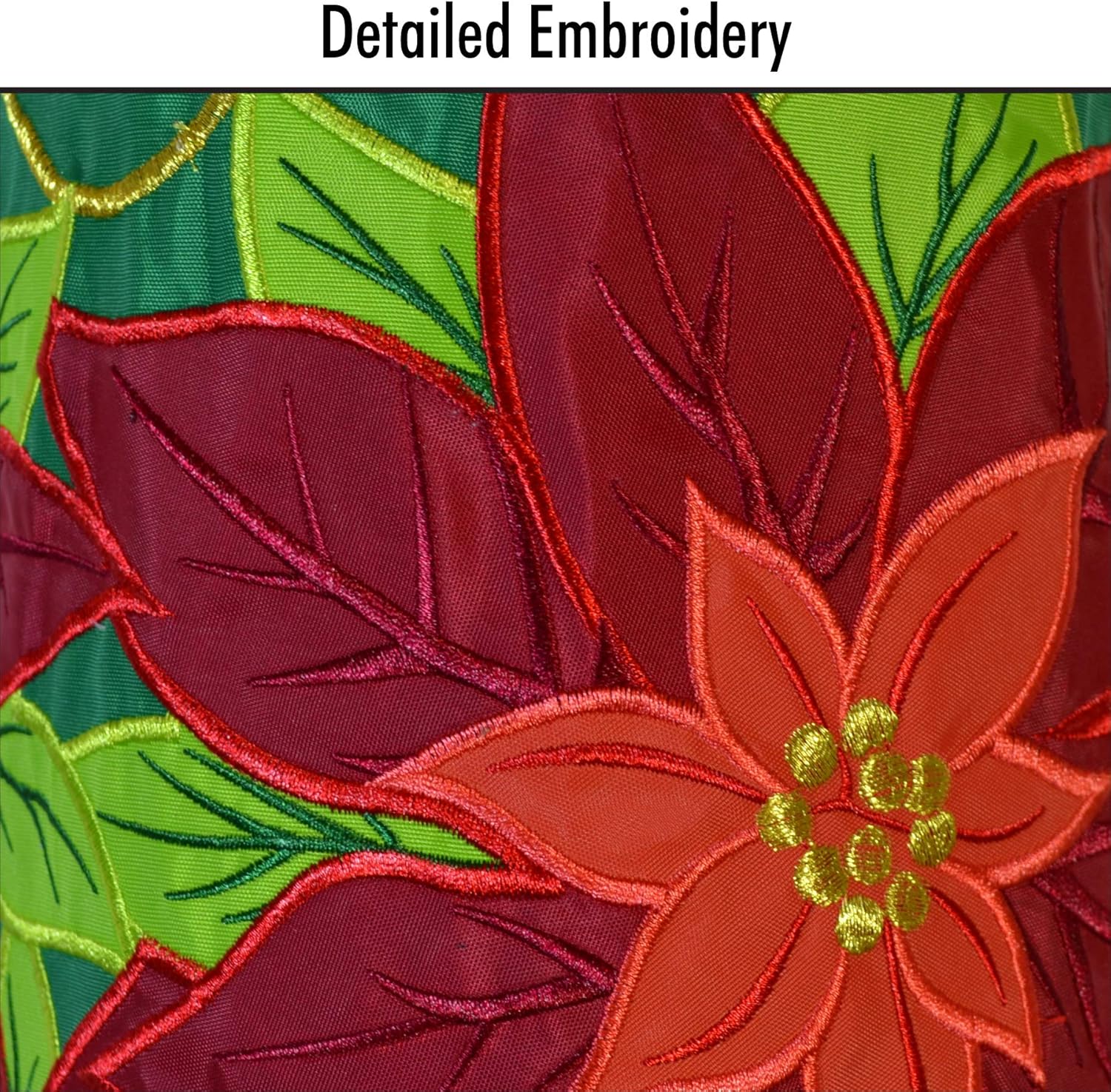 In the Breeze 5027 Poinsettia Holiday Windsock, 40-Inch
