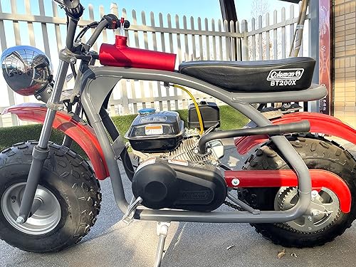 Miniatura 3 de SJVLXHI Tanque de Gas Rojo de Aluminio Cilindro de 10" para Coleman Powersports CT200U BT200X CT200u-ex, para Predator 212cc 196cc6.5HP Go Kart y