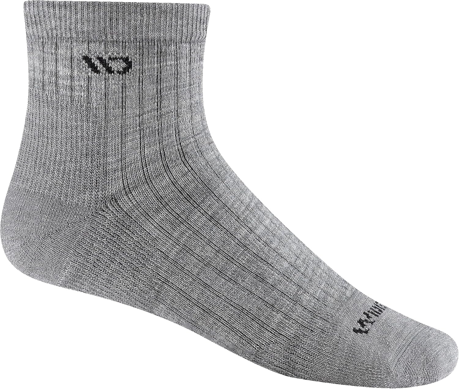 Wide Open Quarter Merino Wool Socks for Men Everyday Basic Wide Ankle Socks for Wide Feet (Style 9004)