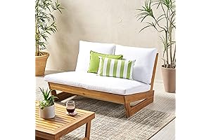 Acacia Wood Loveseat for Outdoor Bliss