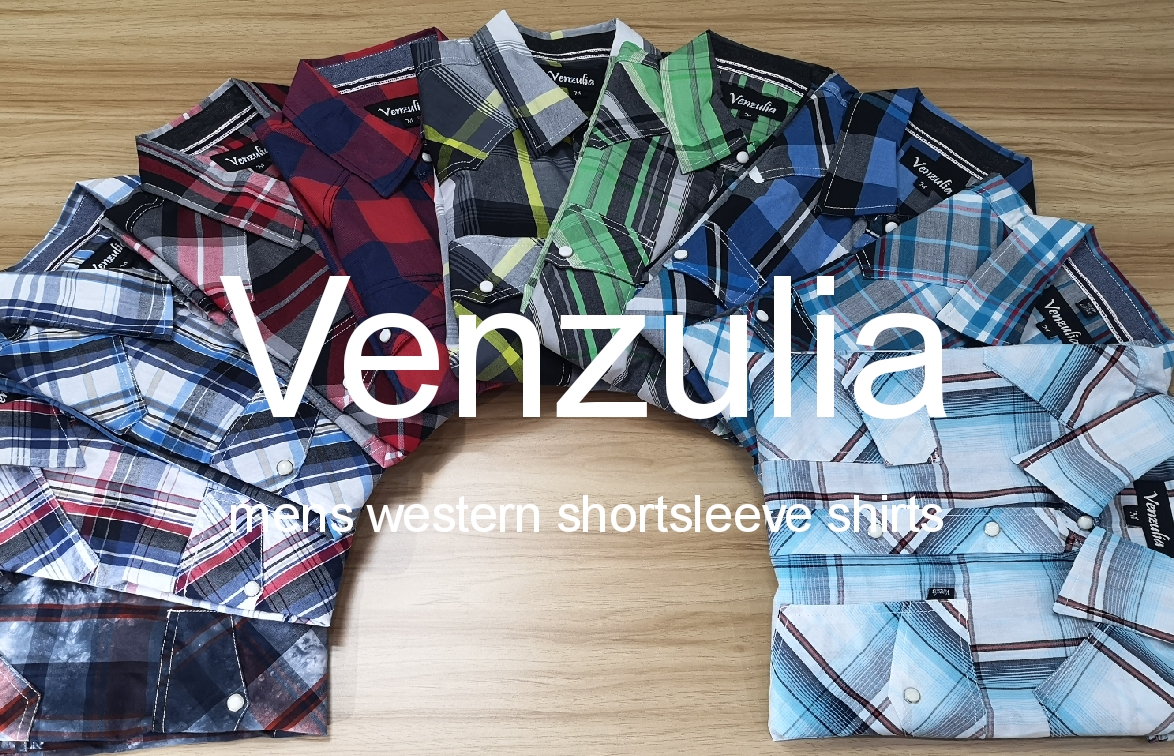 Venzulia Mens western short sleeve shirt