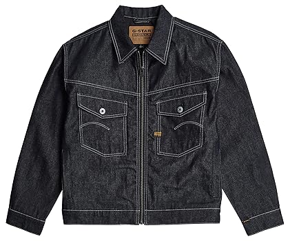 G-STAR Dakota Men's Zip Jacket, Blue (Raw Denim D26128-D956