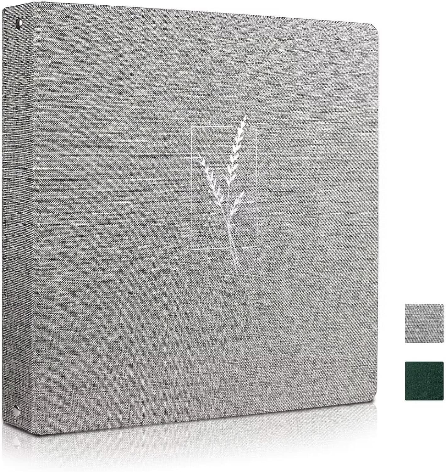 3 Ring Binder, 1 Inch Fabric Round Ring Binder for LetterSize Paper