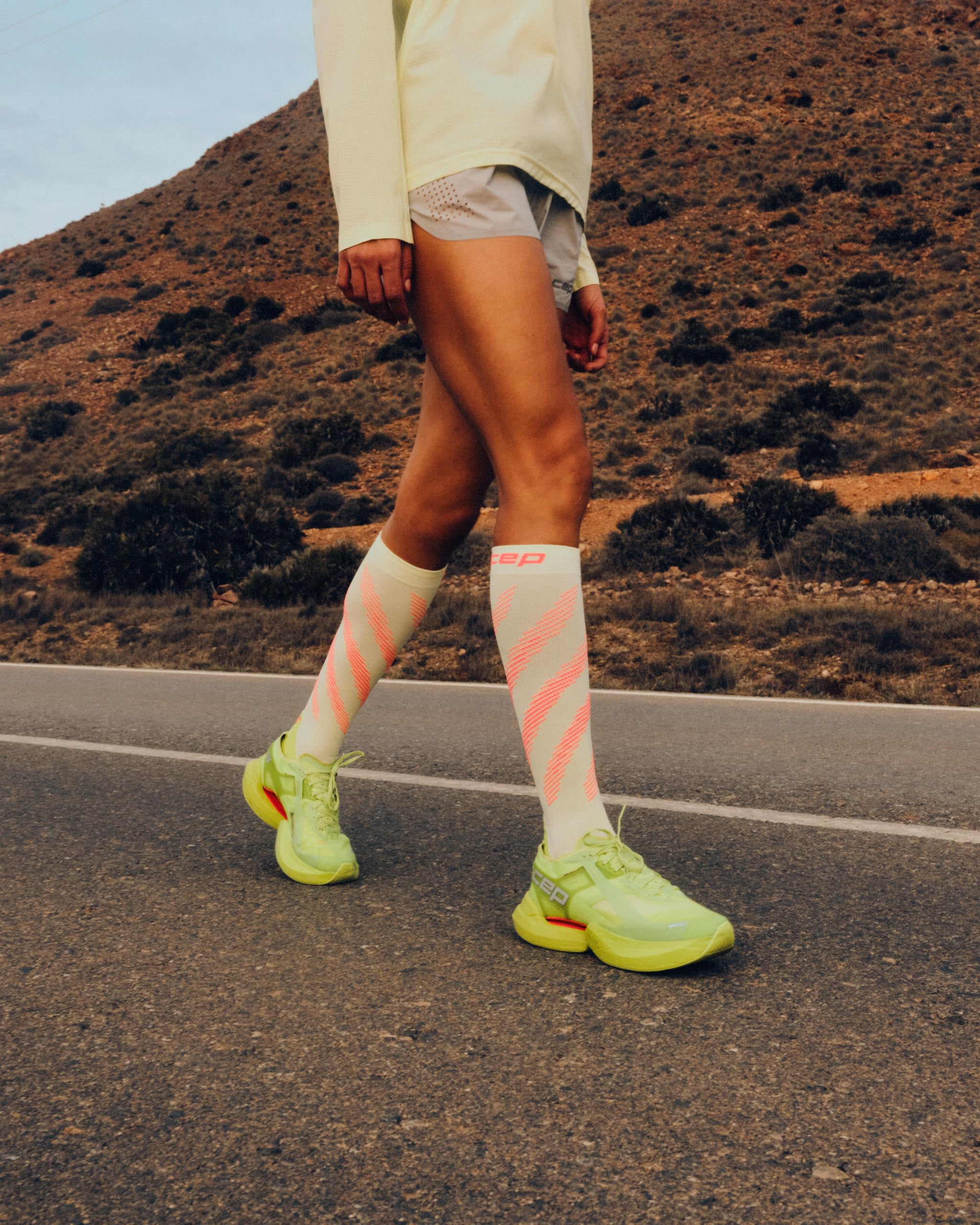 CEP RUN EDT ELLIPTIC TALL LAUFSOCKEN HERREN – Atmungsaktive Kompressionssocken Herren für Training & Lauf – Leistungsstarke leichte Sportsocken