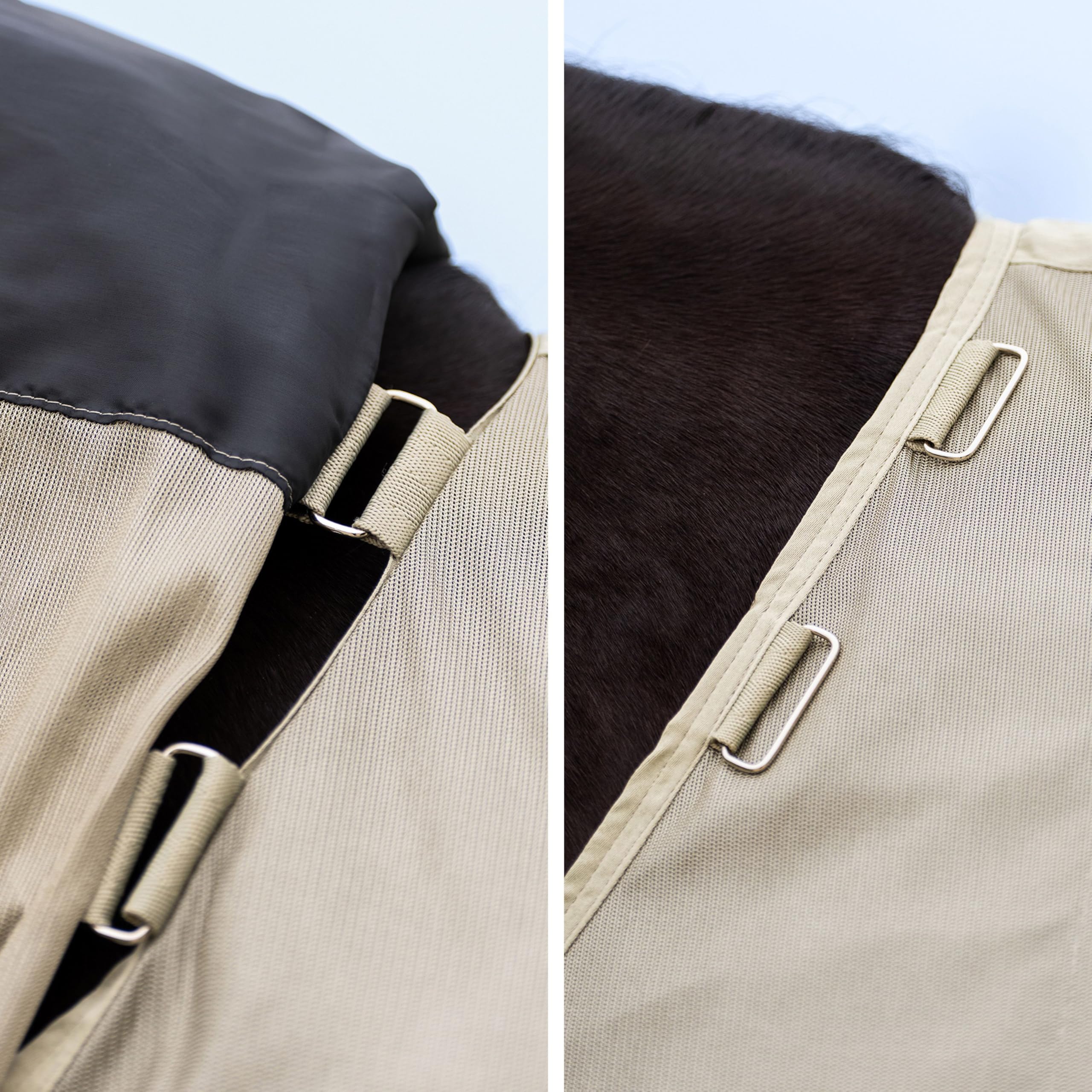 Imperial Riding Fliegendecke IRHReese mit abnehmbarem Halsteil Light Olive