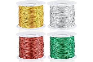 Christmas Tinsel Cord Ribbon 440 Yards Metallic Cord