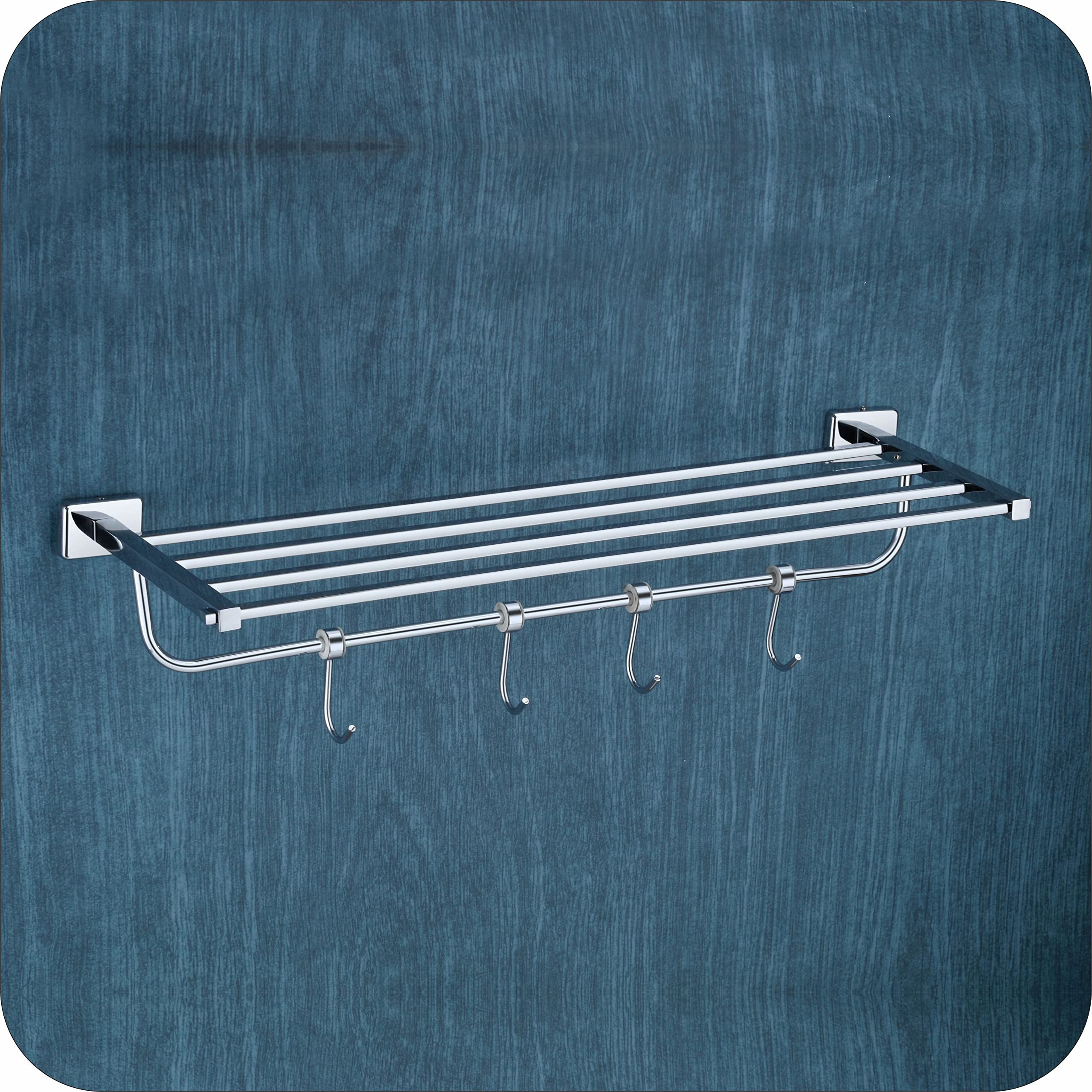 EASYHOME FURNISH Towel Racks Towel Holder Rod Towel Bars with Hook Wall mountable Multi Tier Towel Hangers Cloth Stand for Stylish Bathroom Hardware 38(304 Stainless Steel,Chrome Finish,Anti Rust) (B0C53KJPDF) Amazon Price History, Amazon Price Tracker