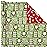 Hallmark Reversible Quad Pack Wrapping Paper (Santa & Trees, 4 Gift Wrap Rolls)