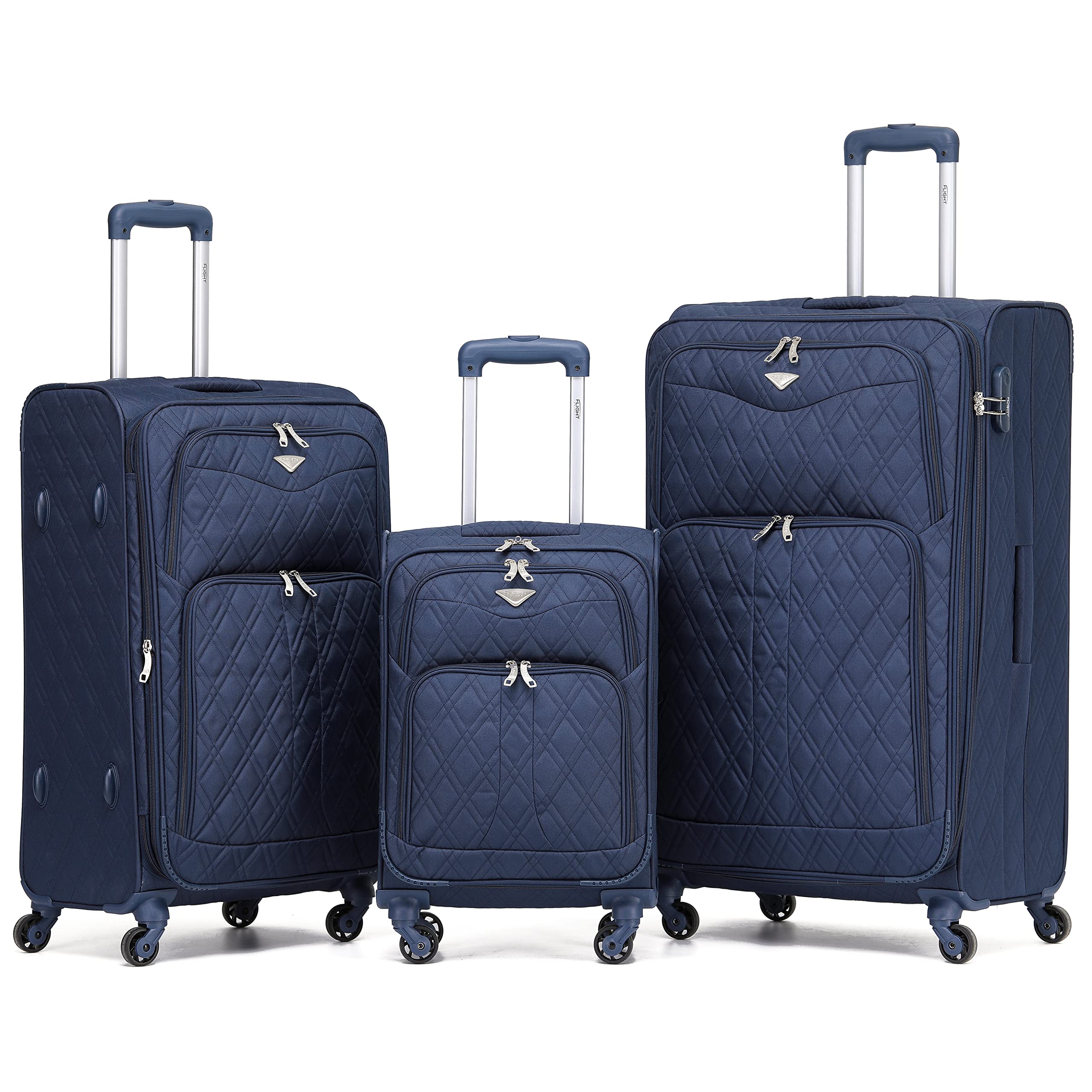 Flight Knight Lightweight 4 Wheel 800D Soft Case Suitcases Anti Crack Cabin & Hold Luggage Options Approved for Over 100 Airlines Including easyJet, BA & Many More! — view 120