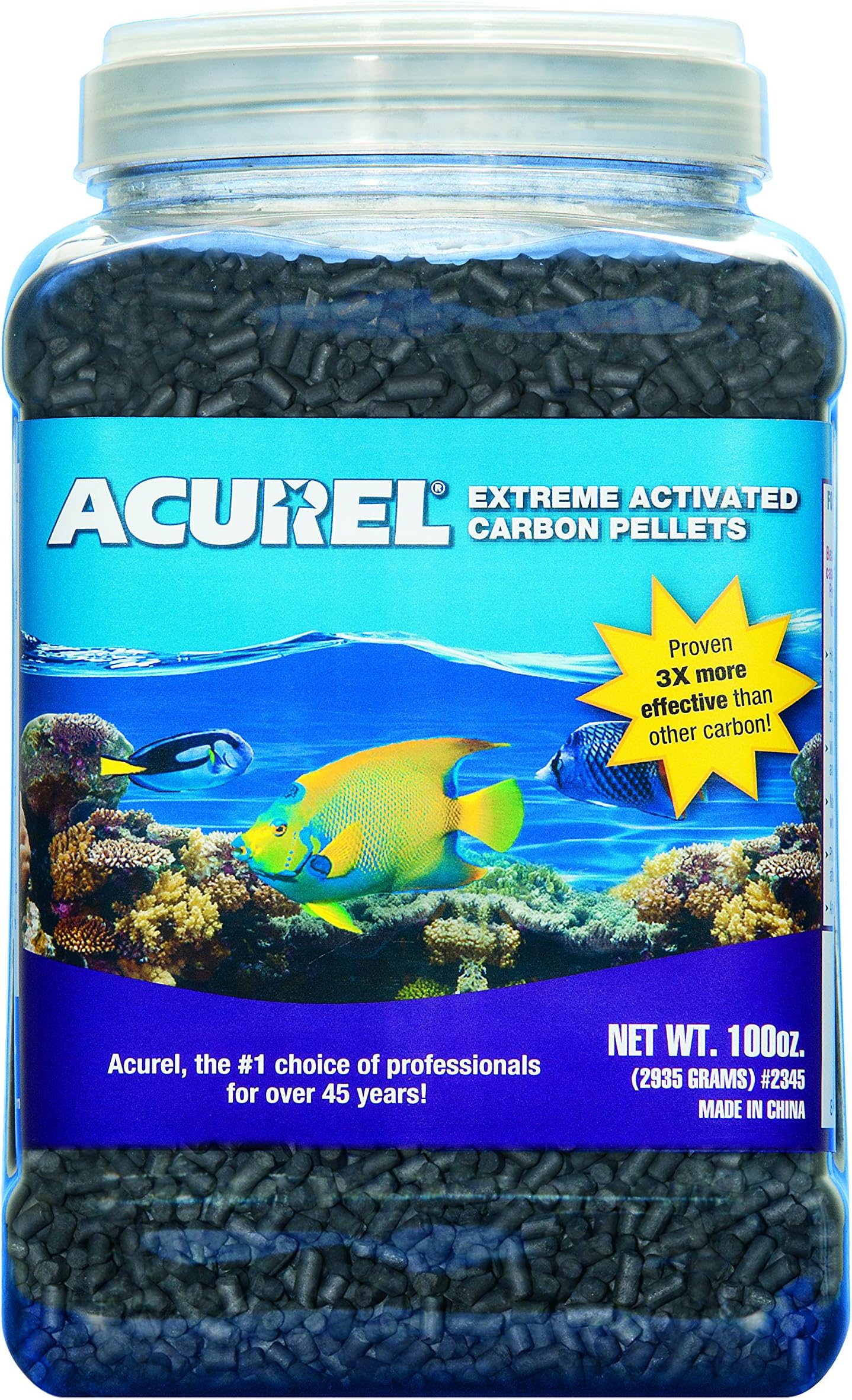 Acurel LLC Extreme Activated Carbon Pellets, 100Ounce Aquarium Filter