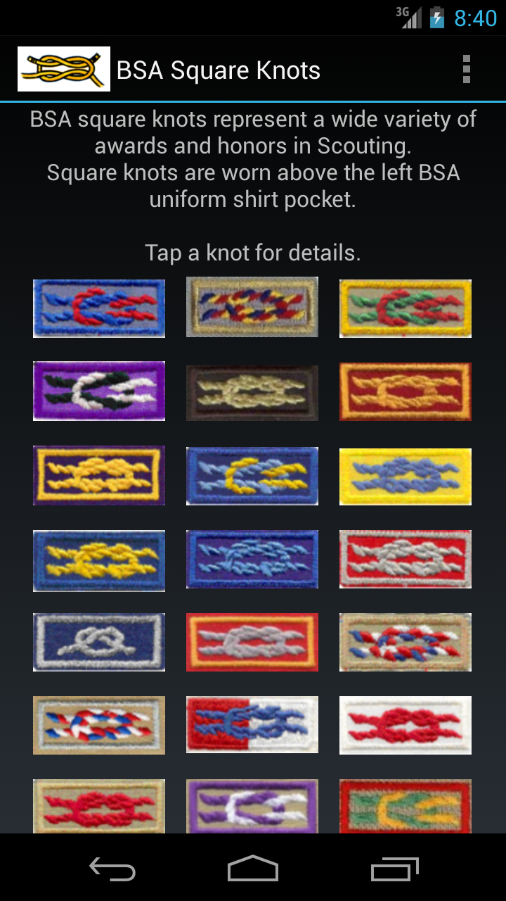 Square Knots for BSA UniformsAmazon.deAppstore for Android