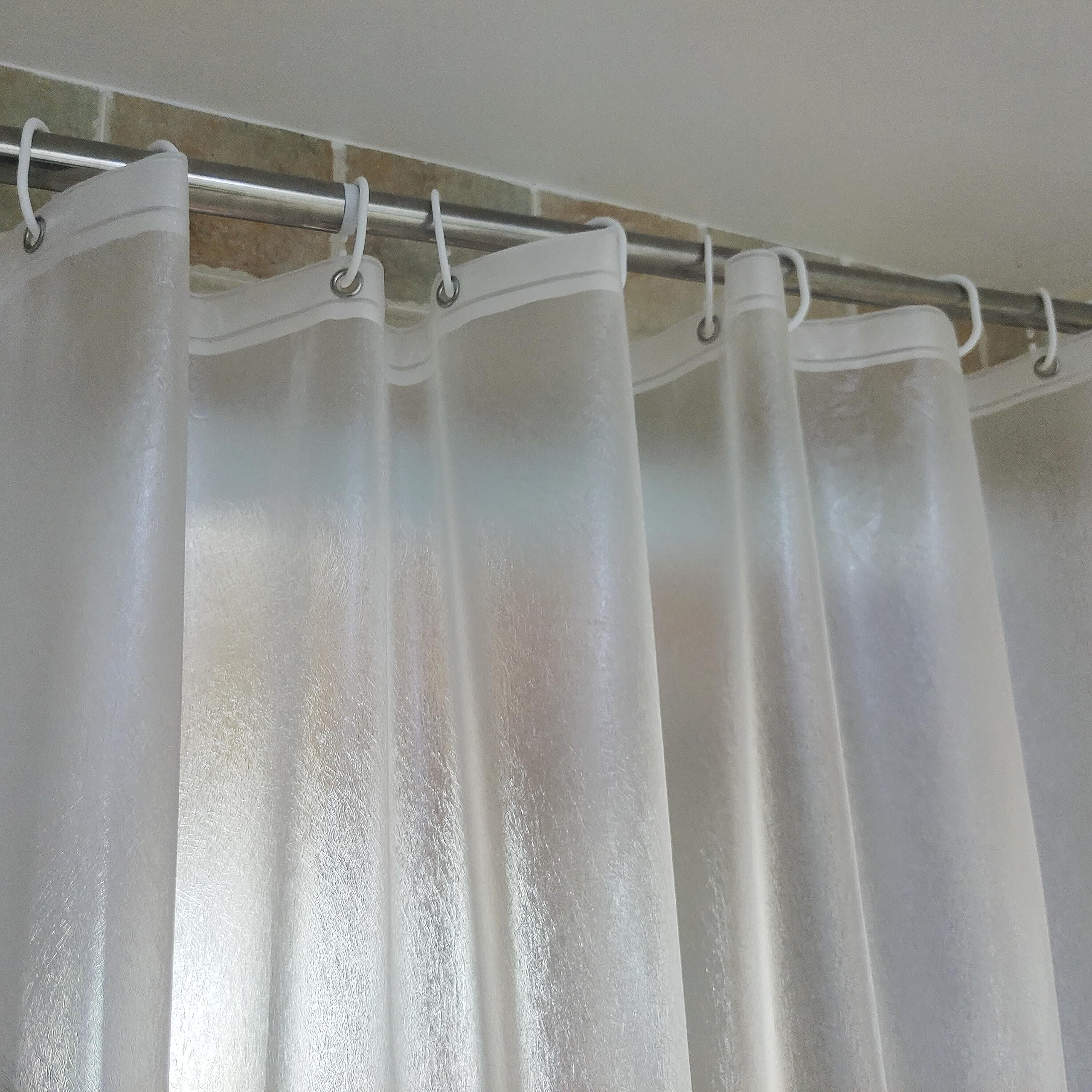 Tonnali 75 inch Shower Curtain Liner, 7G EVA Frosted Shower Curtain