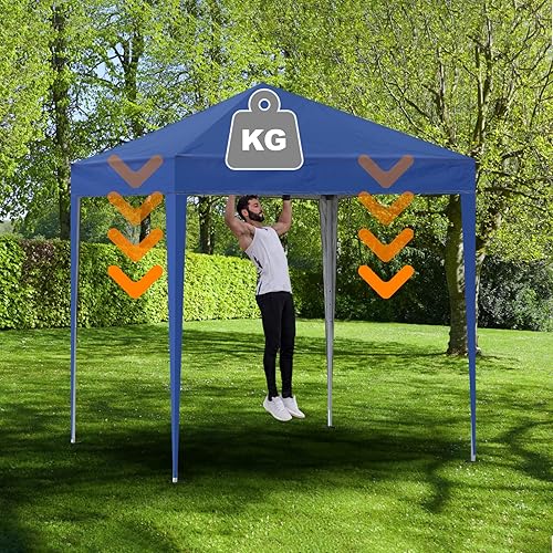 Miniatura 3 de TUKAILAi Gazebo portátil desplegable de 10 x 10 pies, toldo instantáneo resistente al agua y a los rayos UV con 4 paneles laterales y bolsa de
