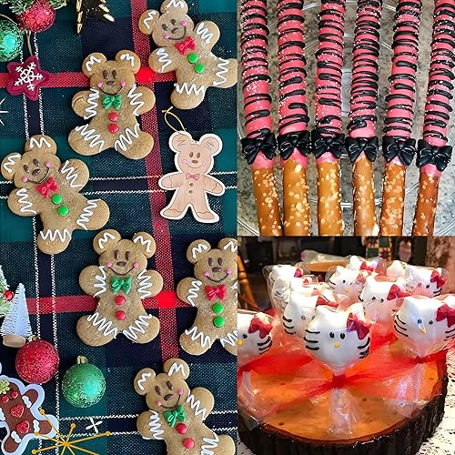 Miniatura 2 de YunKo W0770 - 8 mini lazos de silicona para fondant moldes de azúcar y dulces para manualidades decoración de pasteles