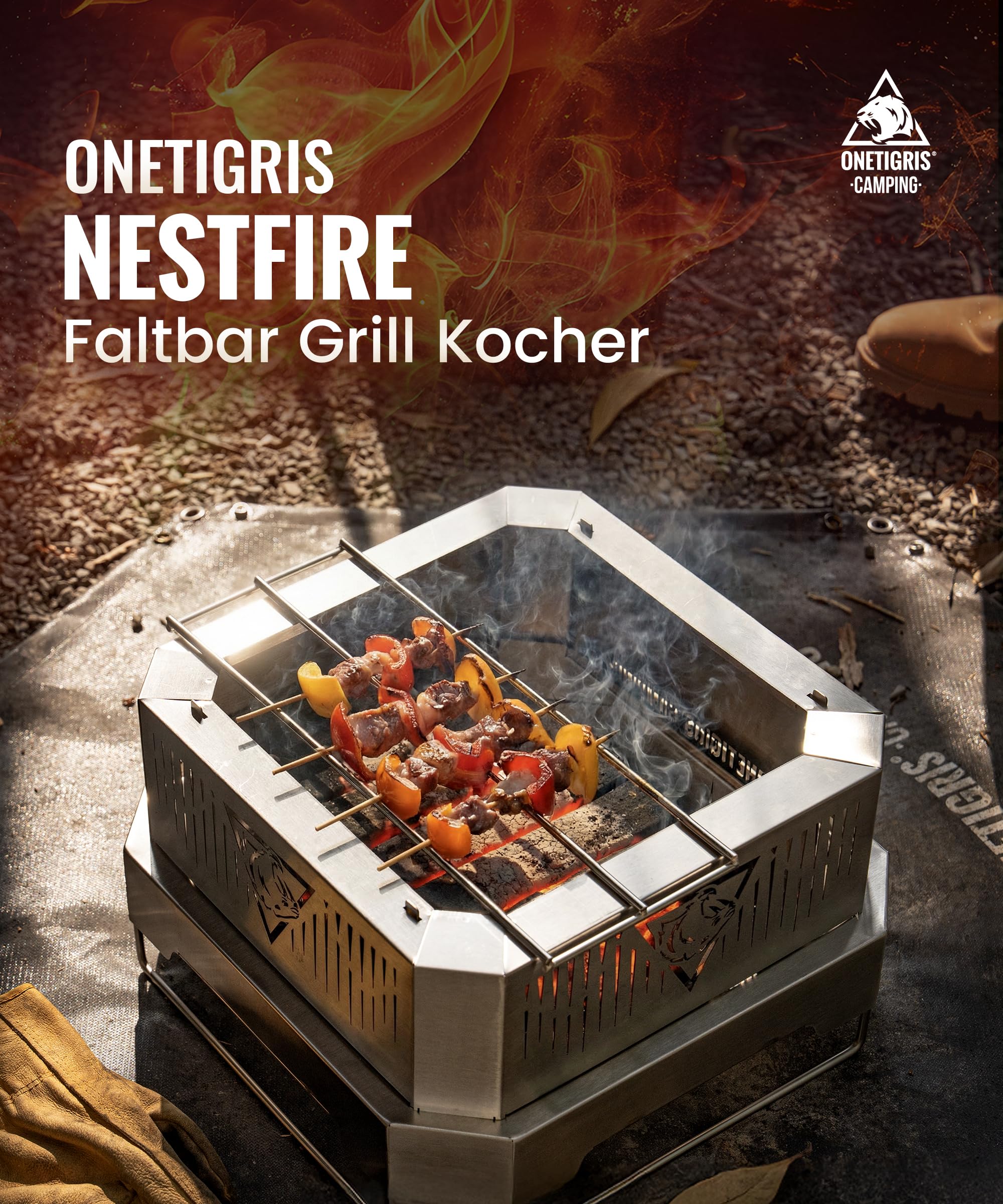 OneTigris NESTFIRE kuchenka kempingowa
