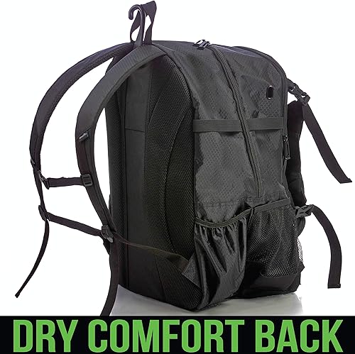 Miniatura 4 de Athletico Advantage - Bolsa de béisbol mochila de béisbol con soporte externo para casco para béisbol T-Ball y equipo de sóftbol para jóvenes y