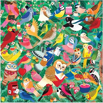 Mudpuppy Birding Around 500 Piece Family Jigsaw Puzzle with Colorful and Fun Illustrations of Happy Birds for Children Ages 8 and Up